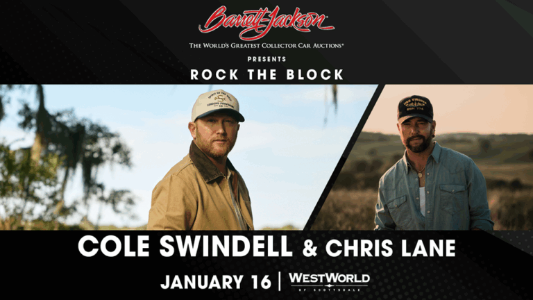 Country Music Superstar Cole Swindell to Headline Barrett-Jackson’s Annual Rock The Block Concert, January 16, 2026 