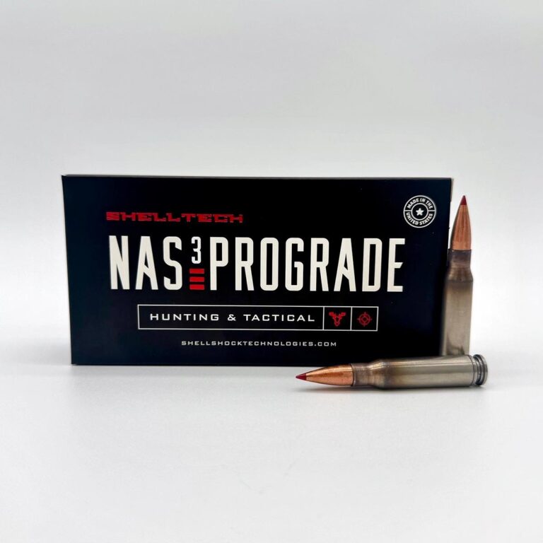 Introducing Shell Tech™ 308 NAS3 PROGRADE Ballistic Tip Ammo