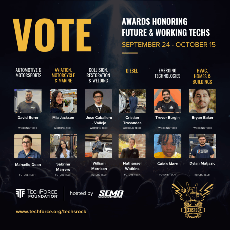 TechForce Puts Technician Shortage in Spotlight with National Competition at SEMA Show