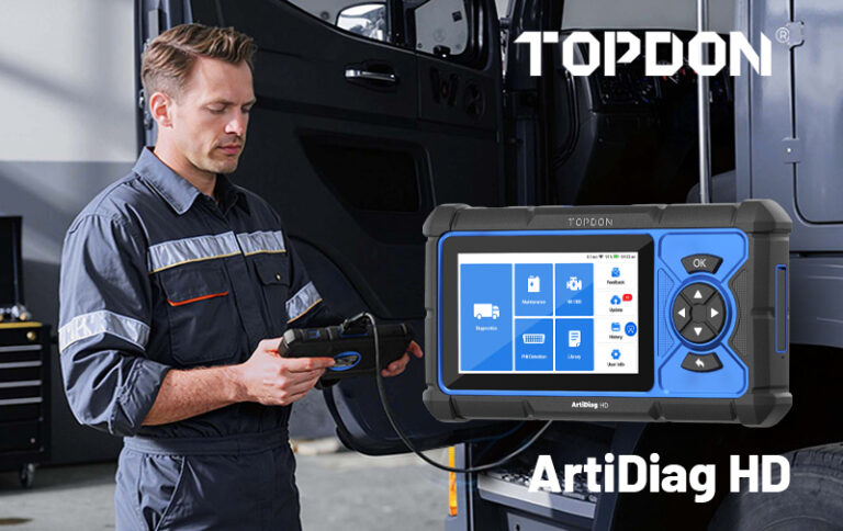 TOPDON US Announces ArtiDiag Heavy-Duty (HD) Diagnostic Tool for Commercial Truck, Bus, Construction and Agricultural Machinery