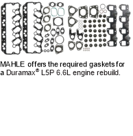 MAHLE takes the lead in gasket coverage for Duramax and Subaru engines 
