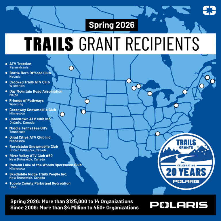 Polaris Announces Spring 2026 TRAILS GRANTS as Program Marks 20 Years