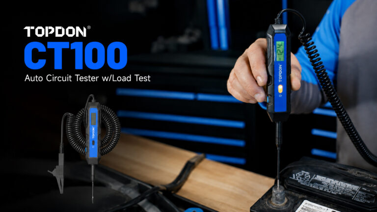 TOPDON USA’s New CT100 Circuit Tester Offers Advanced, Reliable Electrical Diagnosis for Cars, Trucks and Motorcycles 