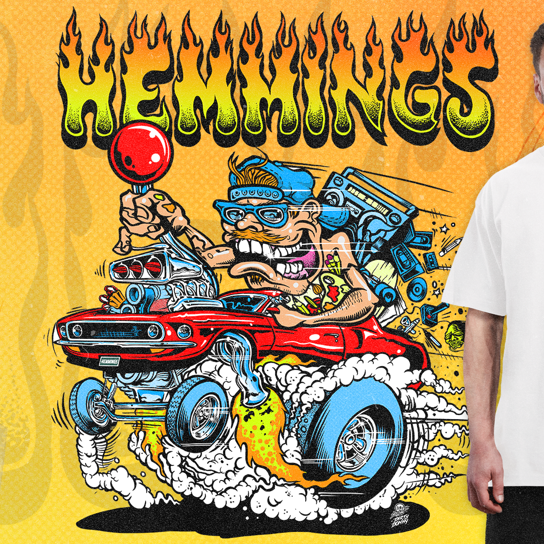 Hemmings Teams Up With Pop-Culture Artist Dirty Donny Gillies for T-Shirt Collaboration at Mustang Week