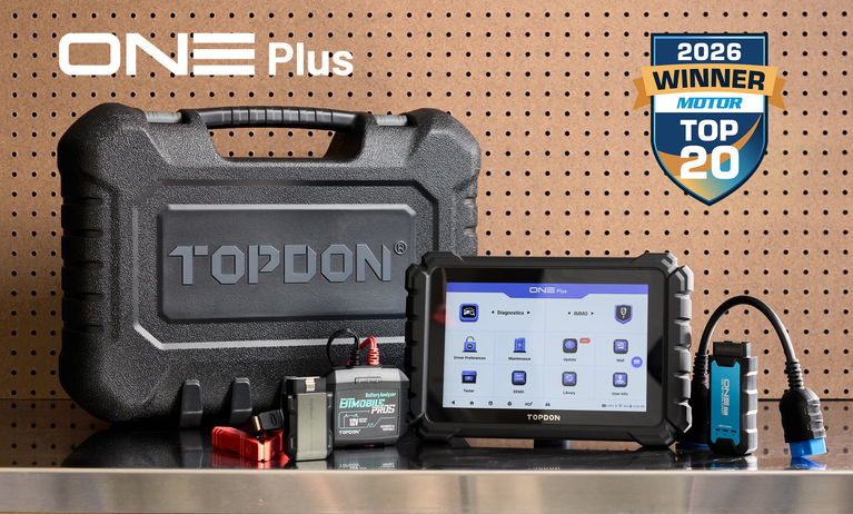 TOPDON USA Earns 2026 MOTOR Top 20 Award for TOPDON ONE Plus 