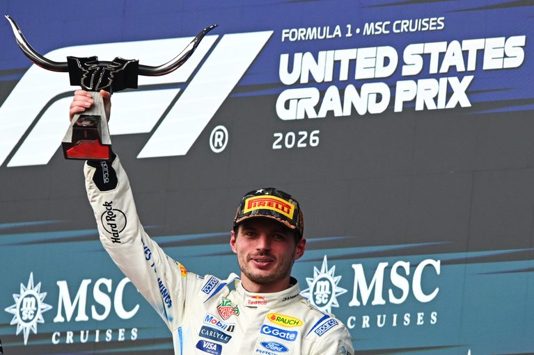 Verstappen fights to third in the United States Grand Prix